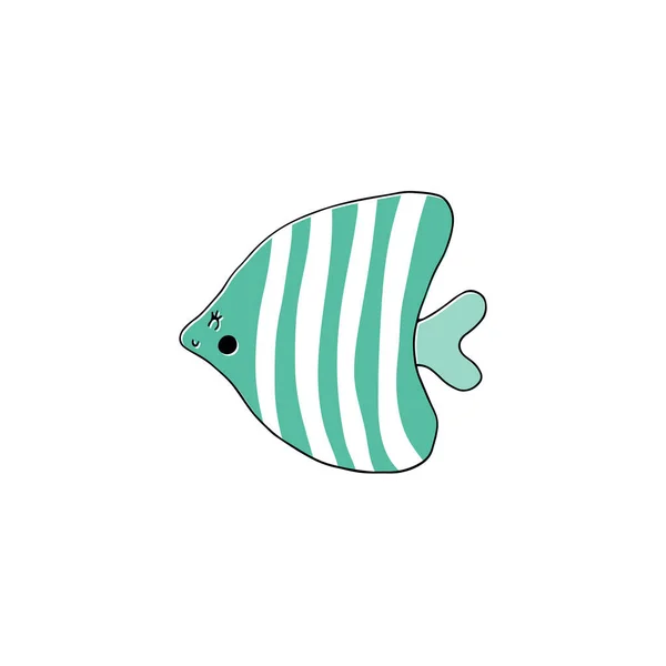 ベクターの手描きの魚 — ストックベクタ