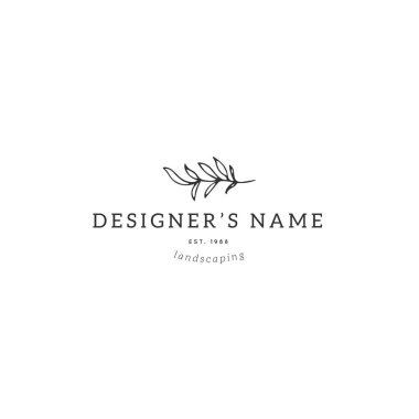 Vektör el çekilmiş çiçek logo şablonu minimal tarzda.