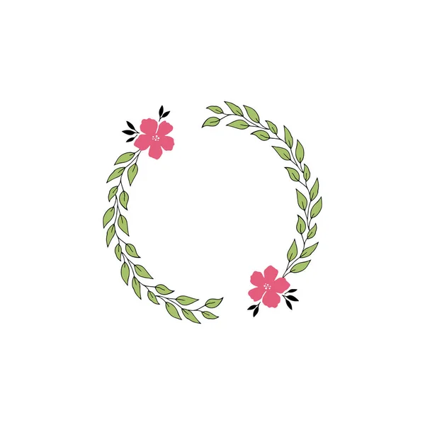 Vector marco floral — Vector de stock