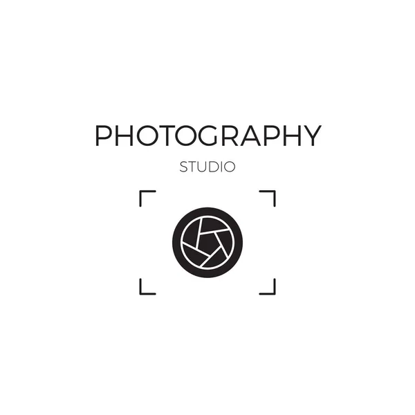 Szablon logo linii Fotografia — Wektor stockowy