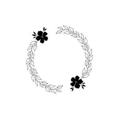 vektör çerçeve çiçek