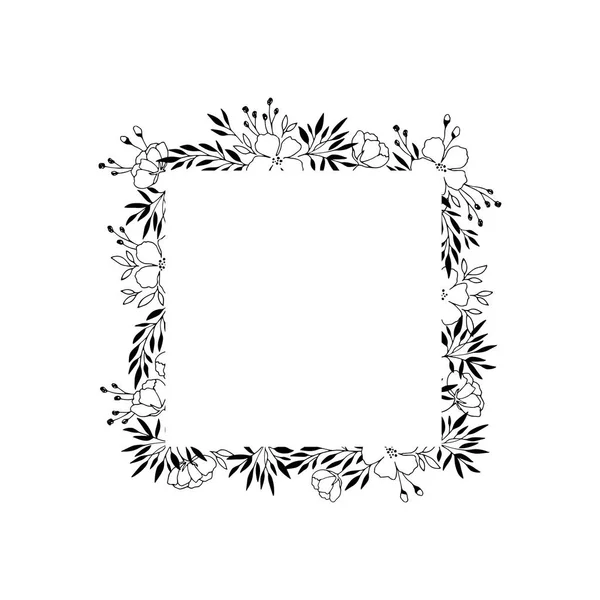 Vector Floral Frame — Stockvector