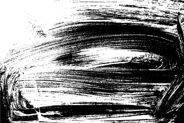 Textura pesada dibujada a mano pintada con pincel sobre papel. Vector fondo abstracto . — Vector de stock