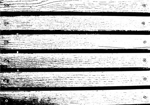 Fond abstrait, vieux mur en bois, planches horizontales larges. Texture vectorielle du bois . — Image vectorielle