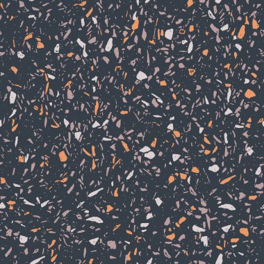 Venedik tarzında klasik italyan dokusu. Vektör terrazzo döşeme, soyut dikişsiz desen.