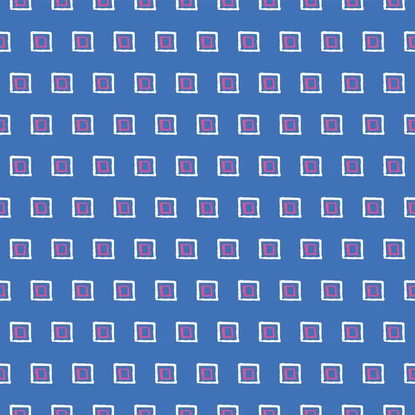 Abstracte hand getekend naadloos patroon. Japans traditioneel oppervlaktevectorontwerp met vierkanten. — Stockvector