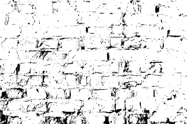 Een subtiele grunge textuur, beschadigde oude bakstenen muur. Vector achtergrond. — Stockvector