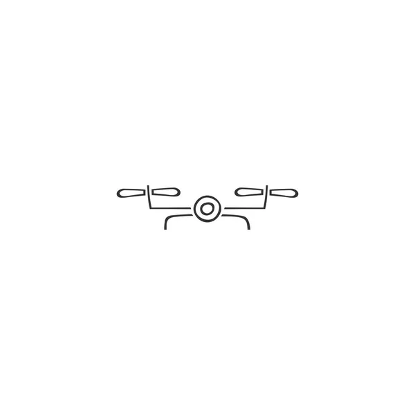 Fotoğraf kamerası drone simgesi. Elle çizilmiş vektör logosu elemanı. — Stok Vektör