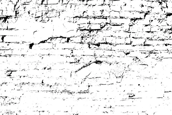 Vector grunge textuur achtergrond, een oude bakstenen muur. — Stockvector
