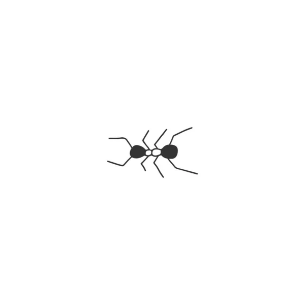 Vectorinsectenicoon, een mier. Handgetekende eenvoudige minimale illustratie. — Stockvector