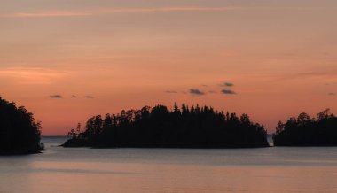 Günbatımında gökyüzünün güzel atmosfer