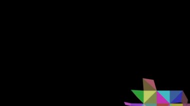 Arka plan döngü üçgen geometrik pixelated desen. Kırmızı üçgen perde ile doldurma