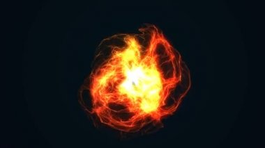 Enerjik bir top. Bir çiçek gibi enerjik pıhtı