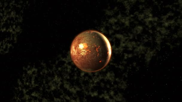 Explosion Planets — Stock Video