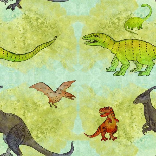 Dinosaures Personnage Dessin Animé Illustration Pour Enfants Utilisez Des Documents — Photo