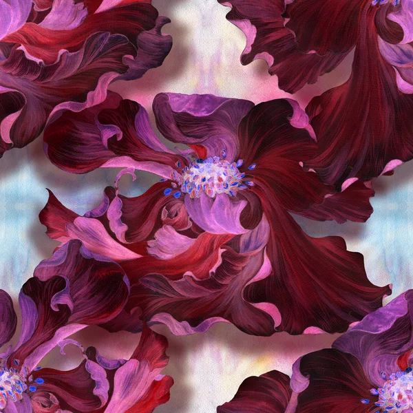 Acuarela Flores Sobre Fondo Acuarela Fondo Pantalla Abstracto Con Motivos —  Fotos de Stock