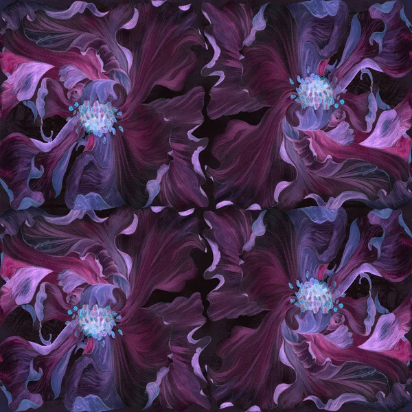 Akwarela Kwiaty Tle Akwarela Streszczenie Tapety Motywami Kwiatowymi Jednolity Wzór — Zdjęcie stockowe