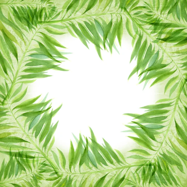 Φύλλα Διακοσμητική Σύνθεση Φόντο Υδατογραφης Φλοράλ Μοτίβα Χρησιμοποιήστε Τυπωμένα Υλικά — Φωτογραφία Αρχείου