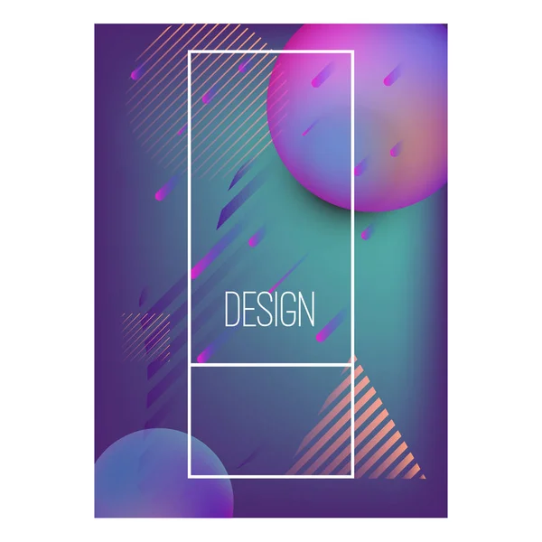 Abstrakter Hintergrund Mit Dynamischer Formkomposition Gestaltungselement Für Plakat Karte Flyer — Stockvektor