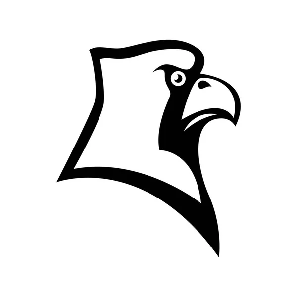 Fågel Kardinal Huvudet Logga Designelement För Sport Team Logo Emblem — Stock vektor