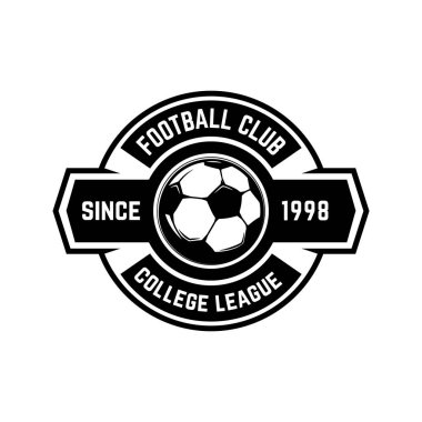Futbol, futbol Amblemler. Logo, amblem, etiket işareti için öğe tasarlayın. Vektör çizim