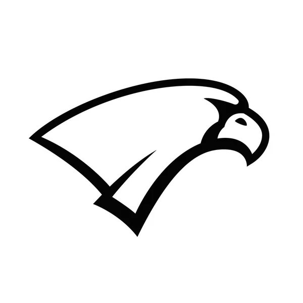 Sinal Cabeça Águia Elemento Design Para Logotipo Equipe Esporte Emblema —  Vetores de Stock