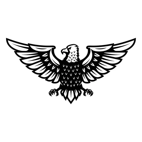 Icône Aigle Isolée Sur Fond Blanc Élément Design Pour Logo — Image vectorielle