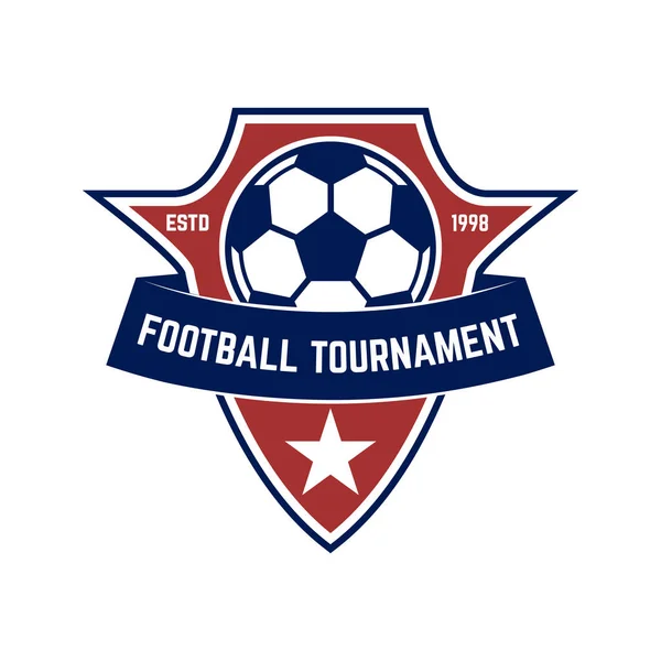 Football Emblèmes Football Élément Design Pour Logo Étiquette Emblème Signe — Image vectorielle