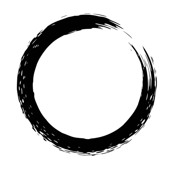以圆圈形式出现的黑色笔触 横幅的设计元素 向量例证 — 图库矢量图片
