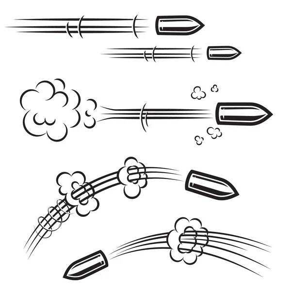 Набір Ефектів Дії Кулі Коміксів Елемент Дизайну Плаката Картки Банера — стоковий вектор
