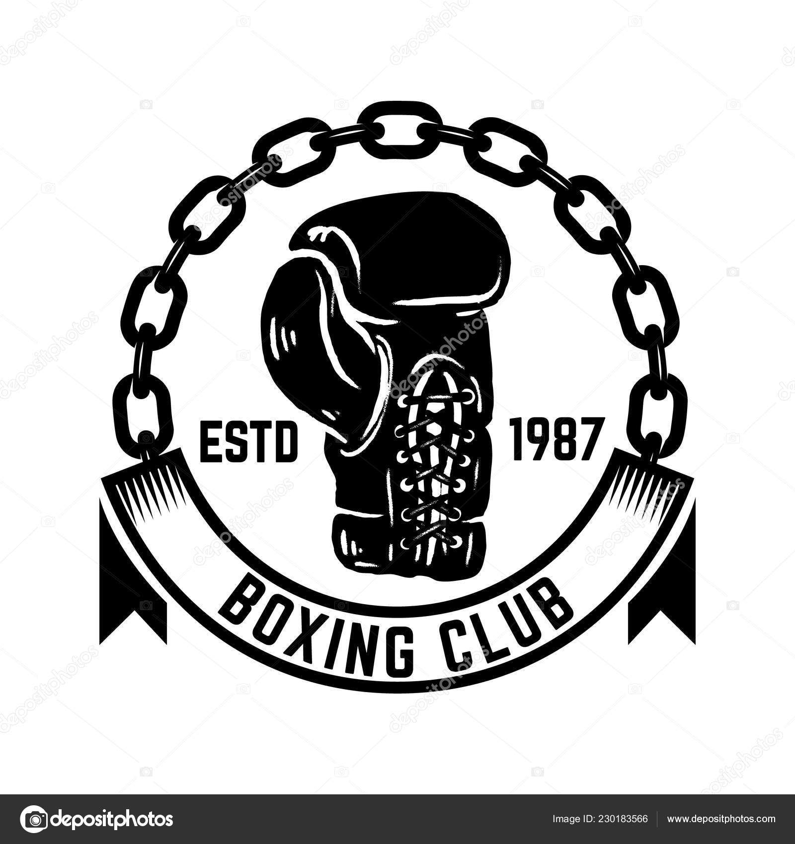 Silhouette Boxing Logo Boxing Club SVG Fight Club Boxing Gloves SVG dxf png pdf Cut File for Cricut