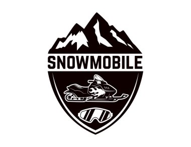 Offroad aşırı macera. Karmobil amblemi şablonu. Logo, amblem, etiket işareti için öğe tasarlayın. Vektör çizim