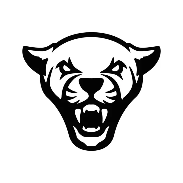 Sinal Cabeça Puma Elemento Design Para Logotipo Equipe Esporte Emblema —  Vetores de Stock