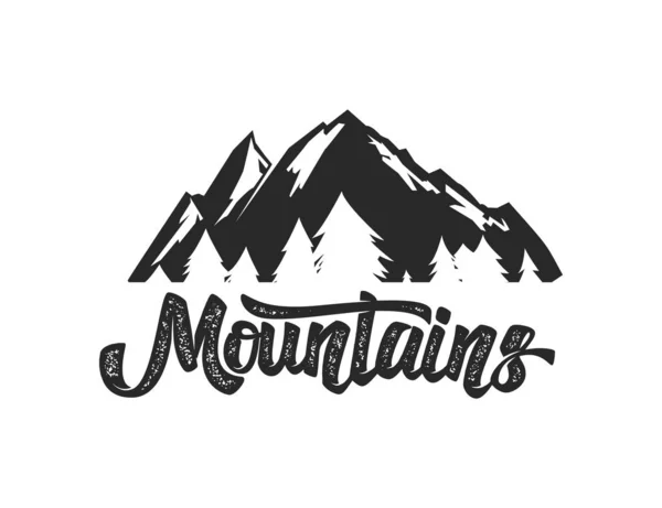 Mountain Camp Emblem Template Design Element Logo Label Emblem Sign — Wektor stockowy