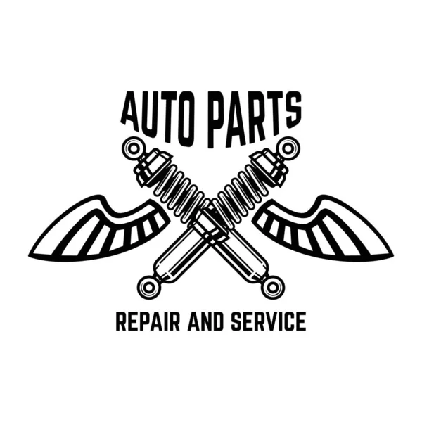 Auto Service Bensinstation Bil Reparation Design Element För Logotyp Etikett — Stock vektor