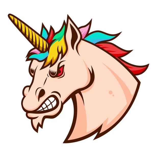 Angry unicorn Vector Art Stock Images | Depositphotos