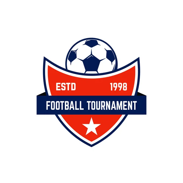 Fútbol Emblemas Fútbol Elemento Diseño Para Logotipo Etiqueta Emblema Signo — Vector de stock