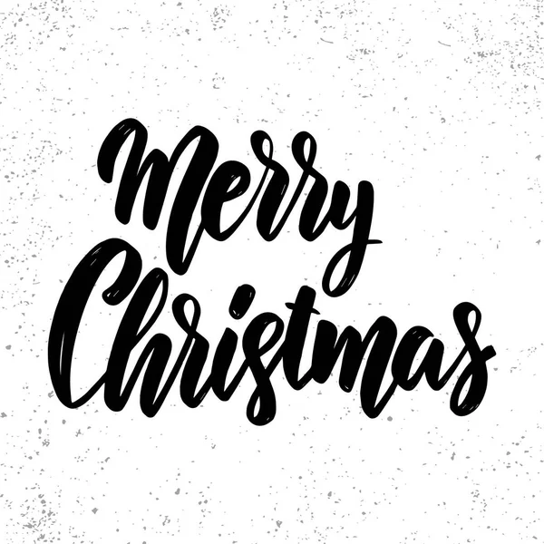 Buon Natale. Ciao. Frase letteraria su sfondo grunge. Elemento di design per poster, card, banner . — Vettoriale Stock