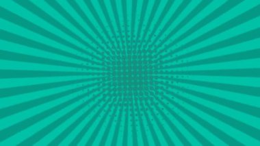 Geçmişe dönük güneş patlaması canlandırma arkaplanı.