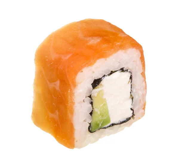 Sushi roll izolované na bílém pozadí bez stínu — Stock fotografie
