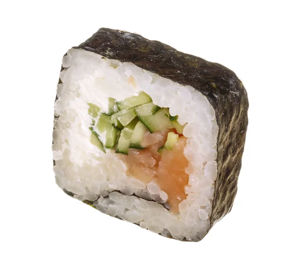 Sushi roll geïsoleerd op witte achtergrond zonder een schaduw — Stockfoto