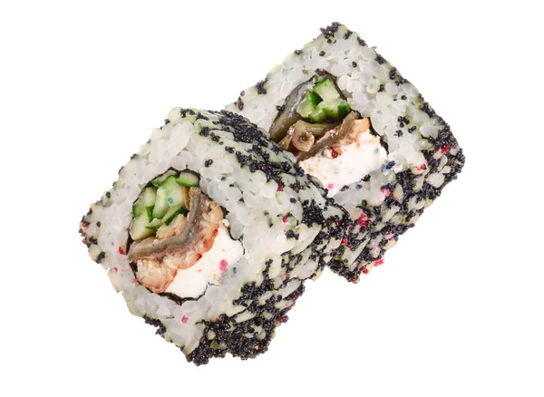 Sushi roll isolated on white background without a shadow — Stock Photo, Image