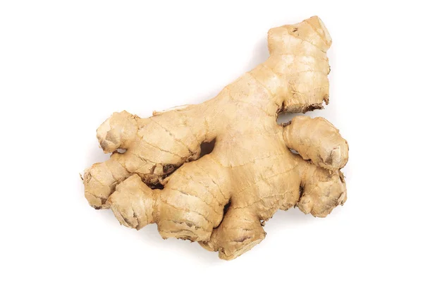 Fresh Ginger root isolated on white background — Stock Photo, Image