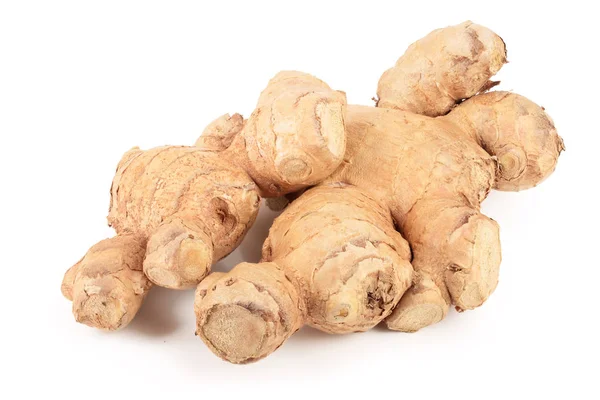 Fresh Ginger root isolated on white background — Stock Photo, Image