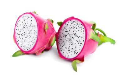 Olgun Dragon meyve, Pitaya ya da Pitahaya beyaz arka plan üzerinde meyve sağlıklı kavramı izole