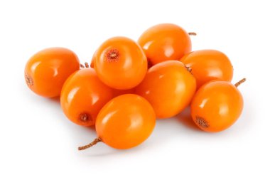 Deniz topalak. Beyaz arka plan makro'izole taze olgun berry