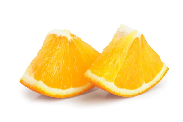 Orange fruit slice isolated on white background — Stock Photo, Image
