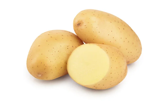 Молода картопля ізольована на білому тлі. Збирати нові — стокове фото