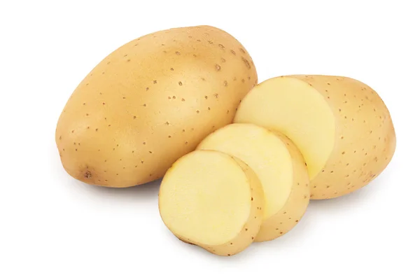 Young potato isolated on white background. Harvest new — Stock Photo, Image