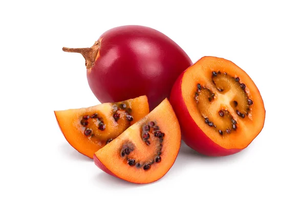 Fruta fresca de tamarillo aislada sobre fondo blanco — Foto de Stock